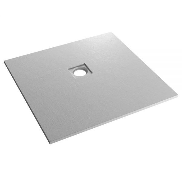 Eastbrook Crossland 900 x 900 Square Grey Slate Effect Shower Tray
