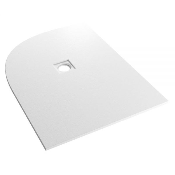 Eastbrook Crossland 1200 x 900 Left Hand Offset Quadrant White Slate Effect Shower Tray #2