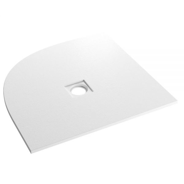 Eastbrook Crossland 900 x 900 Quadrant White Slate Effect Shower Tray