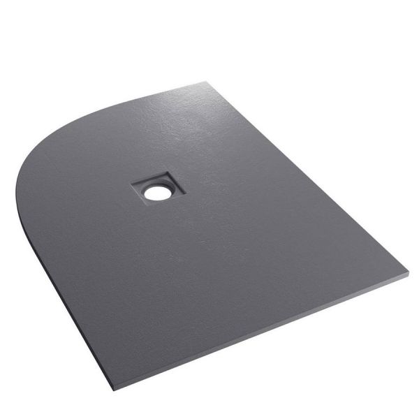Eastbrook Crossland 1200 x 900 Left Hand Offset Quadrant Grey Slate Effect Shower Tray #2