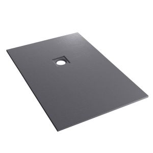 Eastbrook Crossland 1500 x 800 Rectangular Grey Slate Effect Shower Tray