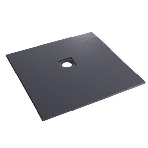 Eastbrook Crossland 800 x 800 Square Grey Slate Effect Shower Tray