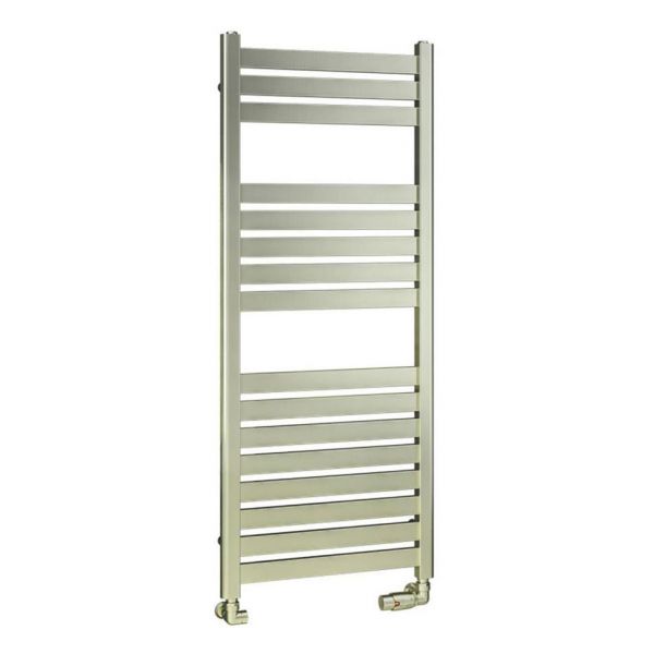 Eastbrook Staverton 1200 x 500 Brushed Brass Designer Towel Rail