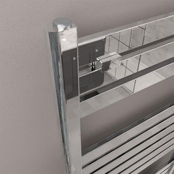 Eastbrook Staverton 1800 x 400 Chrome Designer Towel Rail #3