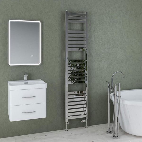 Eastbrook Staverton 1800 x 400 Chrome Designer Towel Rail #2