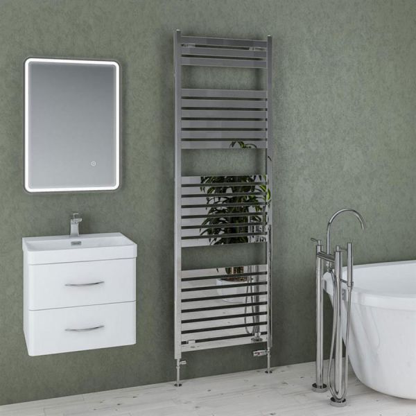 Eastbrook Staverton 1800 x 600 Chrome Designer Towel Rail #2