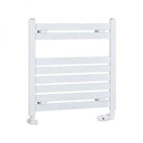 Eastbrook Staverton 600 x 600 WHITE Designer Towel Rail
