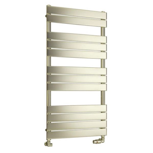 Eastbrook Staverton 1200 x 600 Tube on Tube Brushed Brass Towel Rail