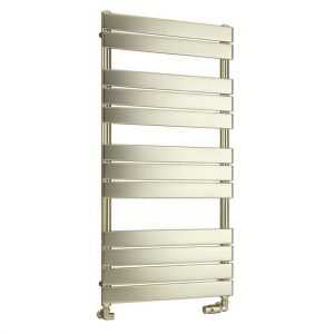 Eastbrook Staverton 1200 x 600 Tube on Tube Brushed Brass Towel Rail