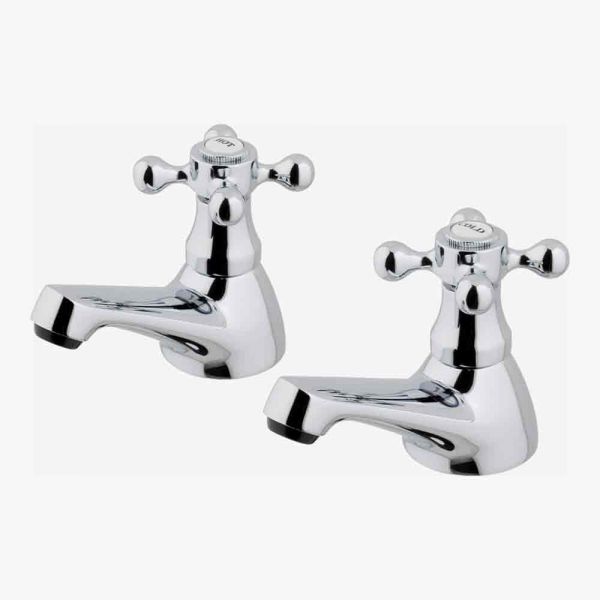 Eastbrook Stenhouse Chrome Bath Pillar Taps