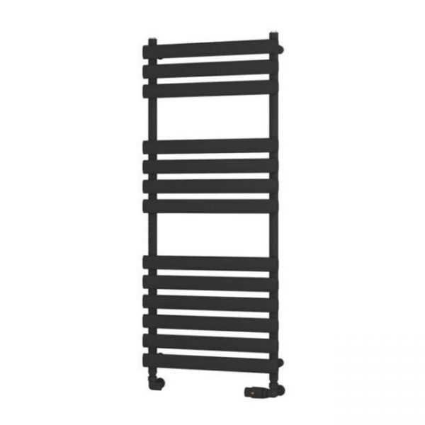 Eastbrook Tunstall 1200 x 500 Matt Black Designer Towel Rail