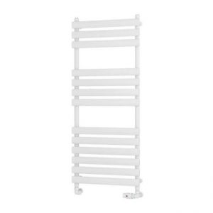 Eastbrook Tunstall 1200 x 500 Matt White Designer Towel Rail
