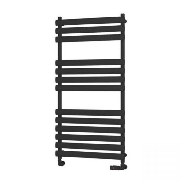 Eastbrook Tunstall 1200 x 600 Matt Black Designer Towel Rail