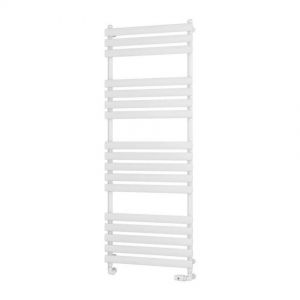 Eastbrook Tunstall 1600 x 600 Matt White Designer Towel Rail