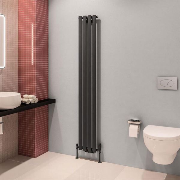 Eastbrook Tunstall 1800 x 280 Matt Anthracite Designer Radiator #3