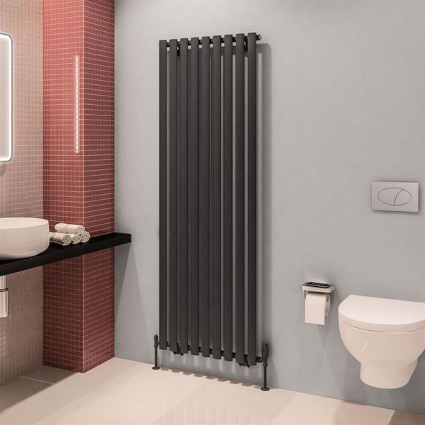 Eastbrook Tunstall 1800 x 630 Matt Anthracite Designer Radiator #2