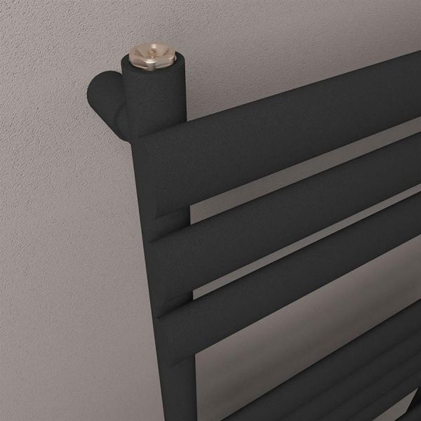 Eastbrook Tunstall 560 x 1000 Matt Black Designer Towel Rail #3