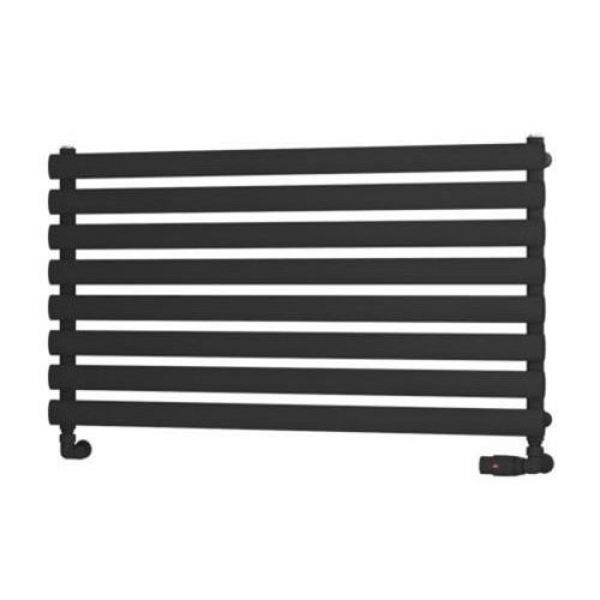 Eastbrook Tunstall 560 x 1000 Matt Black Designer Towel Rail