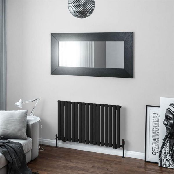 Eastbrook Tunstall 600 x 1002 Matt Black Designer Radiator #2
