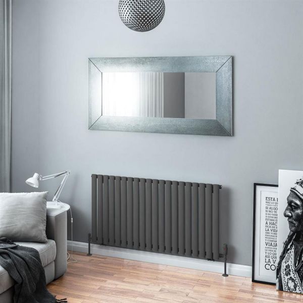 Eastbrook Tunstall 600 x 1179 Matt Anthracite Designer Radiator #2