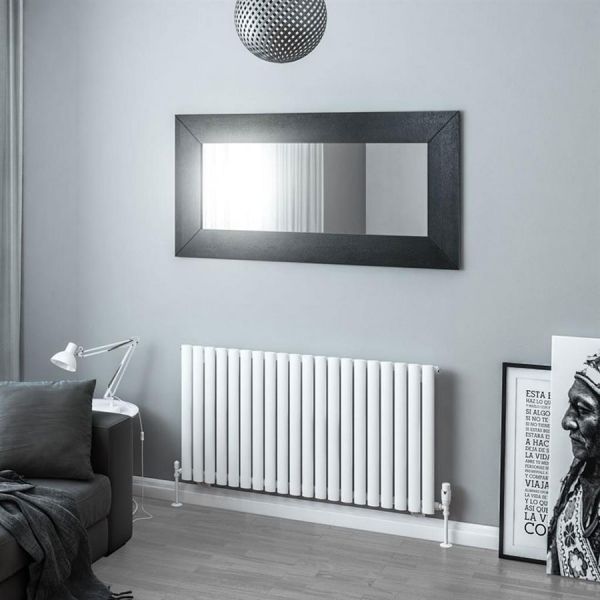Eastbrook Tunstall 600 x 1179 Matt White Designer Radiator #2