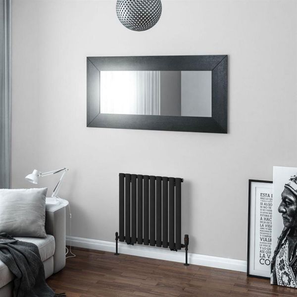 Eastbrook Tunstall 600 x 589 Matt Black Designer Radiator #2