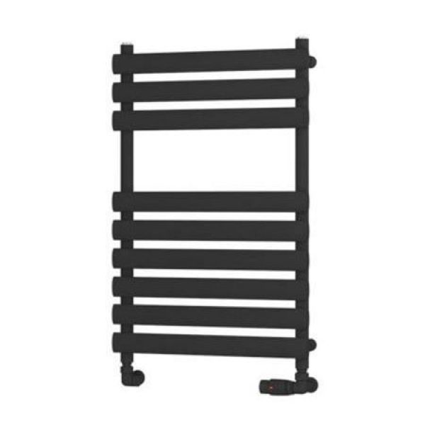 Eastbrook Tunstall 800 x 500 Matt Black Designer Towel Rail
