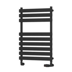 Eastbrook Tunstall 800 x 500 Matt Black Designer Towel Rail
