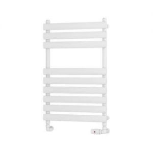Eastbrook Tunstall 800 x 500 Matt White Designer Towel Rail