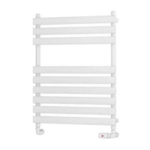 Eastbrook Tunstall 800 x 600 Matt White Designer Towel Rail
