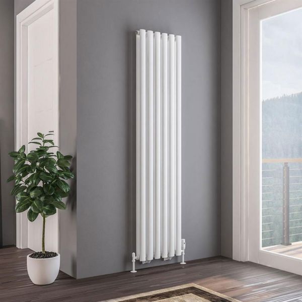 Eastbrook Tunstall Double 1800 x 420 Matt White Designer Radiator #2