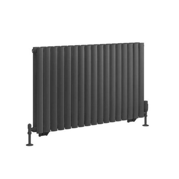 Eastbrook Tunstall Double 600 x 1002 Matt Anthracite Designer Radiator