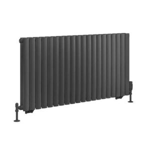 Eastbrook Tunstall Double 600 x 1179 Matt Anthracite Designer Radiator