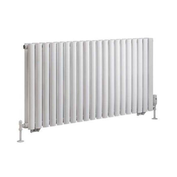 Eastbrook Tunstall Double 600 x 1179 Matt White Designer Radiator