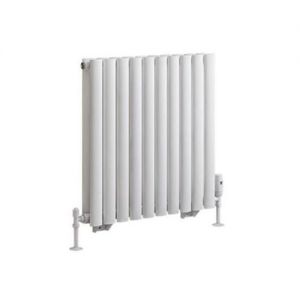 Eastbrook Tunstall Double 600 x 589 Matt White Designer Radiator