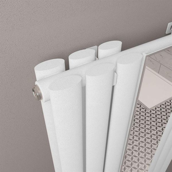 Eastbrook Tunstall Double Mirror 1800 x 500 Matt White Designer Radiator #3