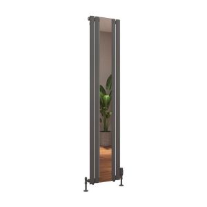 Eastbrook Tunstall Mirror 1800 x 380 Matt Anthracite Designer Radiator