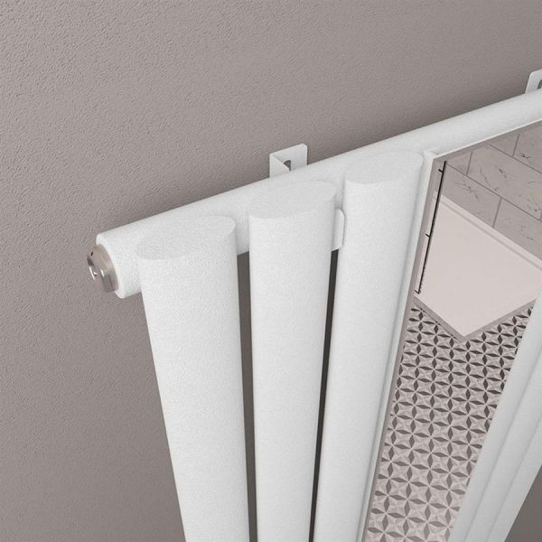 Eastbrook Tunstall Mirror 1800 x 380 Matt White Designer Radiator #3