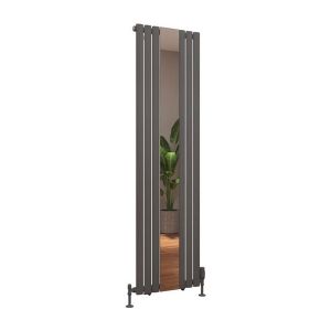 Eastbrook Tunstall Mirror 1800 x 500 Matt Anthracite Designer Radiator
