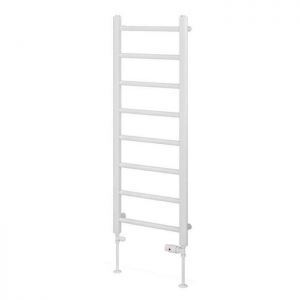 Eastbrook Tuscan 1200 x 450 Straight GLOSS WHITE Towel Rail