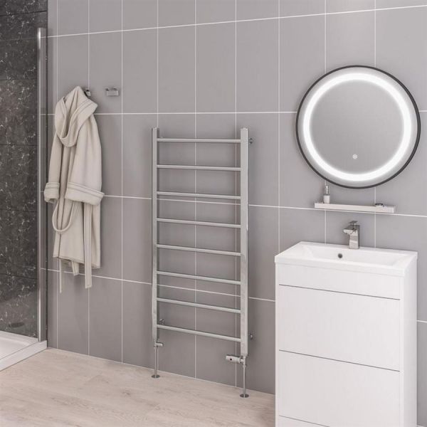 Eastbrook Tuscan 1200 x 600 Straight Chrome Towel Rail #2