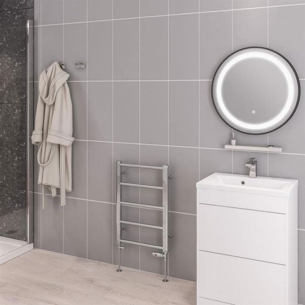 Eastbrook Tuscan 650 x 450 Straight Chrome Towel Rail #2