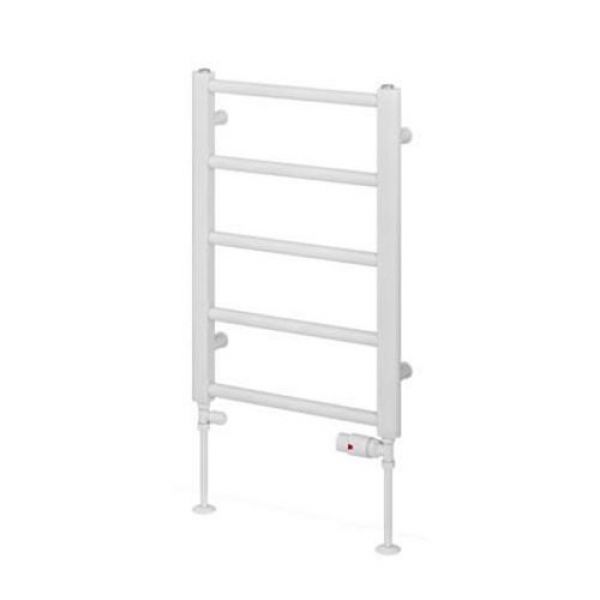 Eastbrook Tuscan 650 x 450 Straight GLOSS WHITE Towel Rail