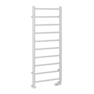 Eastbrook Tuscan Round 1200 x 500 Gloss White Towel Rail