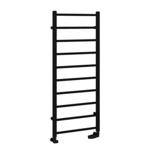 Eastbrook Tuscan Round 1200 x 500 Matt Black Towel Rail