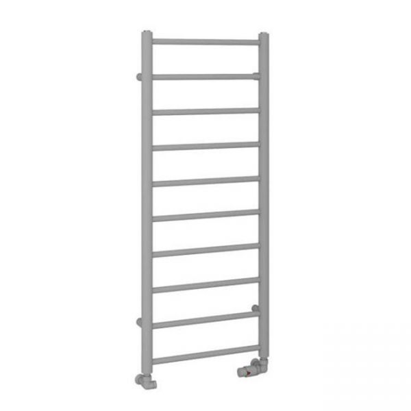 Eastbrook Tuscan Round 1200 x 500 Matt Grey Towel Rail