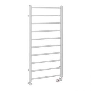 Eastbrook Tuscan Round 1200 x 600 Gloss White Towel Rail