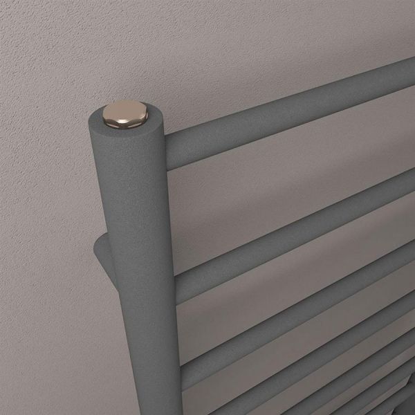 Eastbrook Tuscan Round 1200 x 600 Matt Anthracite Towel Rail #3