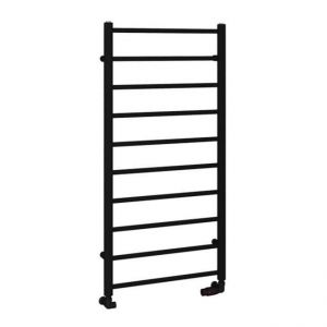 Eastbrook Tuscan Round 1200 x 600 Matt Black Towel Rail