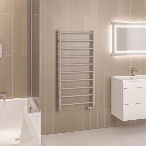 Eastbrook Tuscan Round 1200 x 600 Matt Grey Towel Rail #2